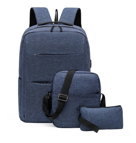 MOCHILA COMPUTADOR SET 3 PIEZAS - 1