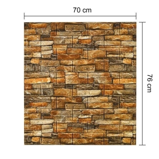 PACK 10 LAMINA PAPEL MURAL CRUSEC AUTOADHESIVO 4D - 1