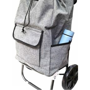 CARRO DE COMPRAS PLEGABLE TELA IMPERMEABLE - 2