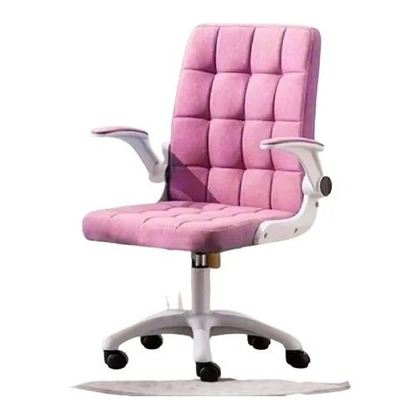 SILLA DE OFICINA DE TELA ALTURA CON AJUSTABLE Y RUEDAS - 1
