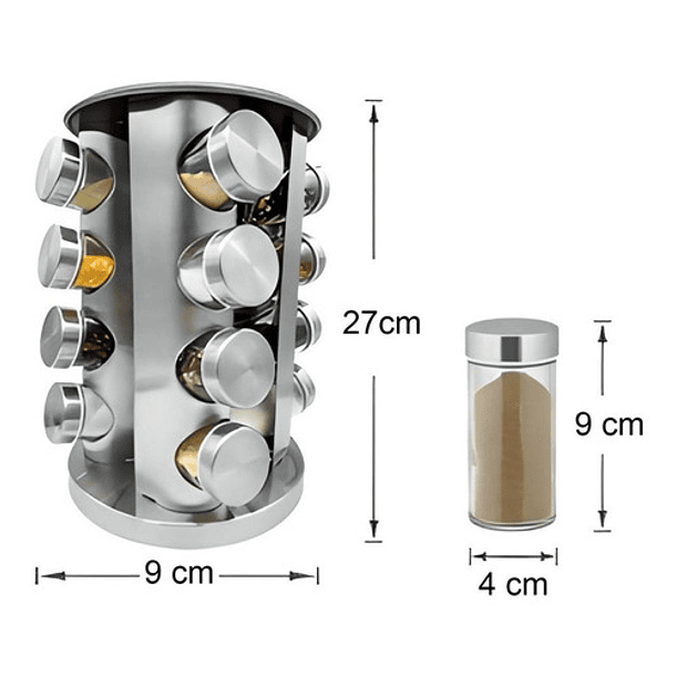 RACK ESPECIERO 16 BOTELLAS CON ROTACION 360º - 3