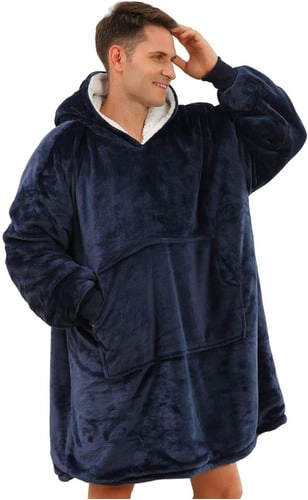 MANTA UNISEX CRUSEC TIPO POLERÓN CON CAPUCHA ESTILO SHERPA - 3