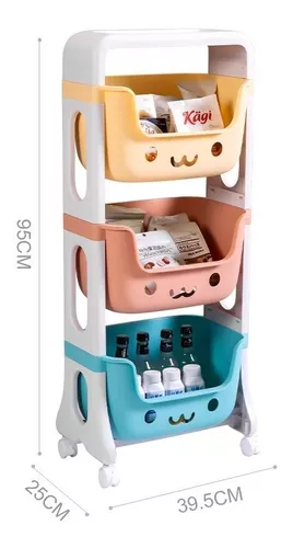 ESTANTE INFANTIL ORGANIZADOR CON SOPORTE 3 NIVELES - 2