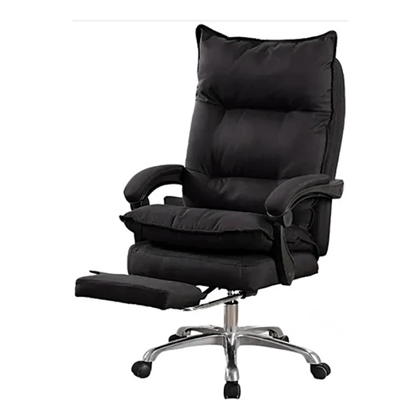 SILLA JEFE DE TELA OFICINA CON REPOSAPIÉS - 1