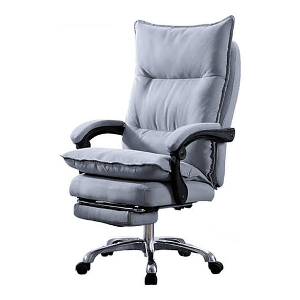 SILLA JEFE DE TELA OFICINA CON REPOSAPIÉS - 1