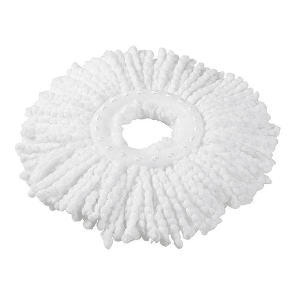 PACK 5 REPUESTOS CABEZAL MOPA GIRATORIA 360° TRAPEADOR BLANCO - 1
