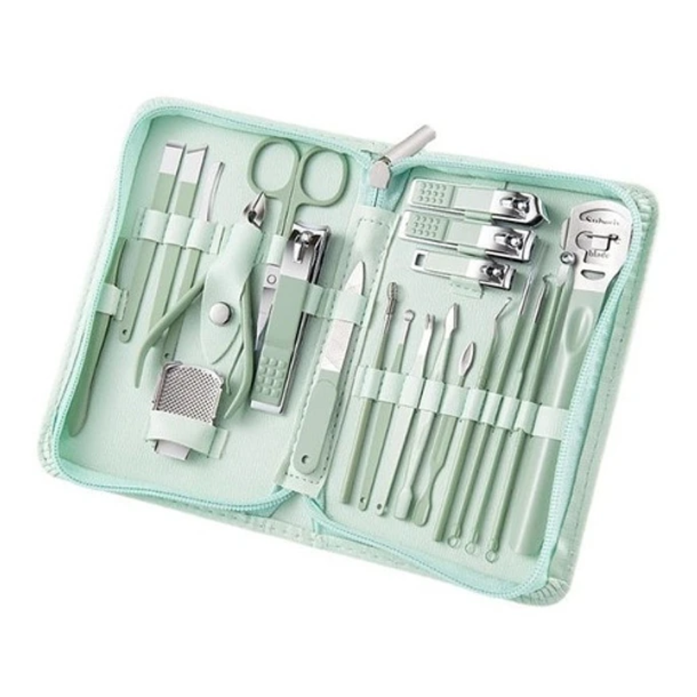CORTAUÑAS CRUSEC M1 SET MANICURE PINZAS CORTA UÑAS 22 UNIDADES - 1