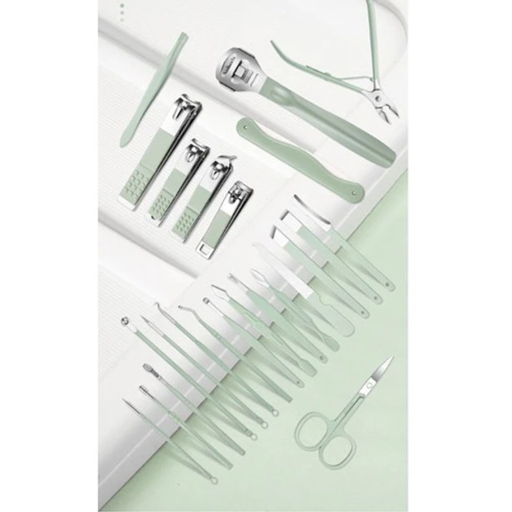 CORTAUÑAS CRUSEC M1 SET MANICURE PINZAS CORTA UÑAS 22 UNIDADES - 4
