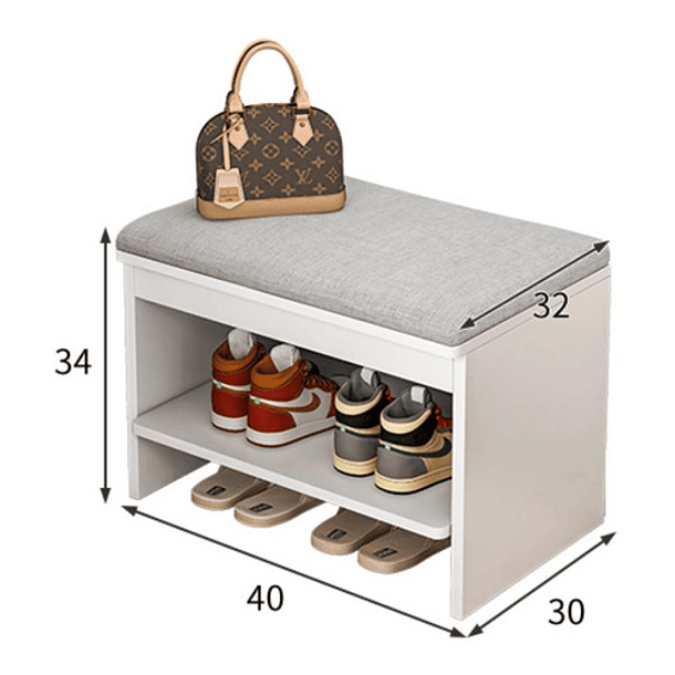 ZAPATERO ORGANIZADOR CON ASIENTO MULTIFUNCIONAL 40X30X34 - 3