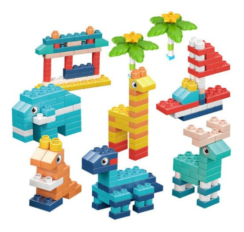 JUEGO DE ROL INFANTIL CRUSEC AZUL UNISEX CON LEGOS MESA Y SILLA - 6