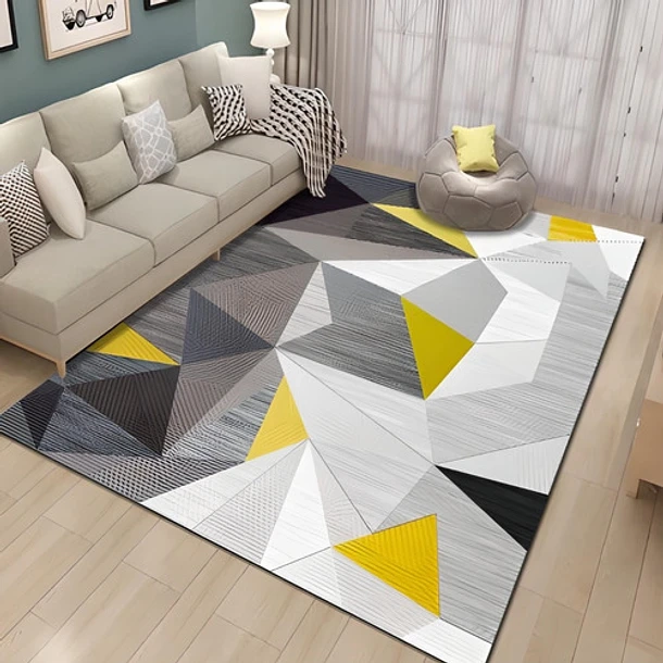 ALFOMBRA LIVIANA 3D MODERNA PARA SALA DE ESTAR 140 X 200 CM - 2