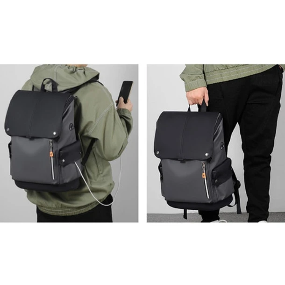 Mochila Notebook Impermeable 35 Litros Carga Usb Unisex - 3