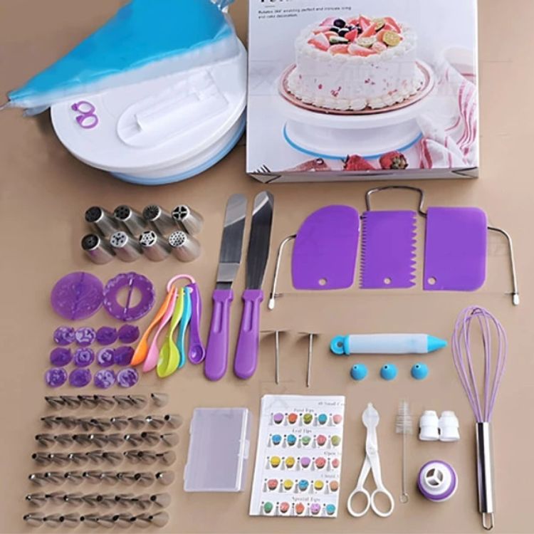 137 ACCESORIOS PARA DECORACIÓN DE TORTAS ACERO INOXIDABLE - 2