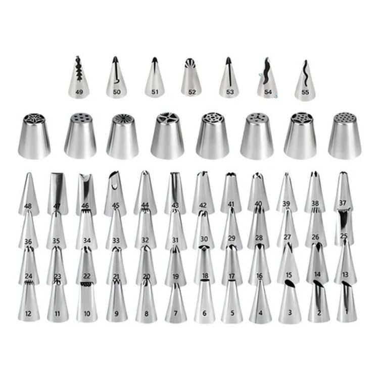 137 ACCESORIOS PARA DECORACIÓN DE TORTAS ACERO INOXIDABLE - 4