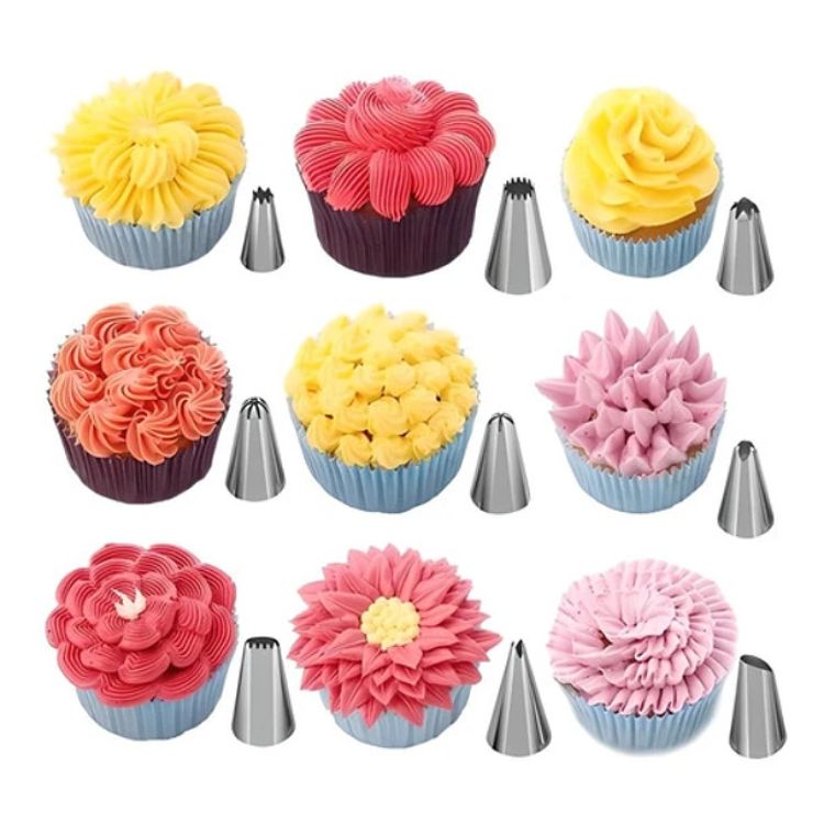 137 ACCESORIOS PARA DECORACIÓN DE TORTAS ACERO INOXIDABLE - 5