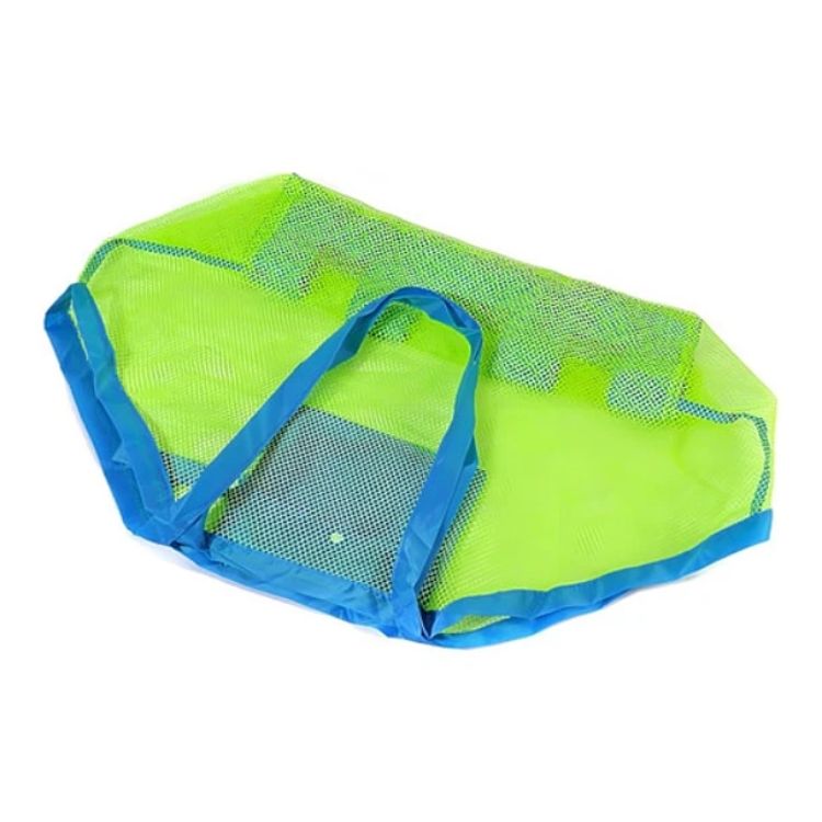 BOLSA DE MALLA PORTÁTIL UNISEX ALMACENAMIENTO JUGUETES PLAYA - 2