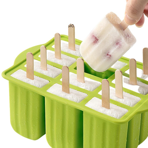 MOLDE SILICONA DE HELADOS PALETA + ACCESORIOS PREPARACION - 4