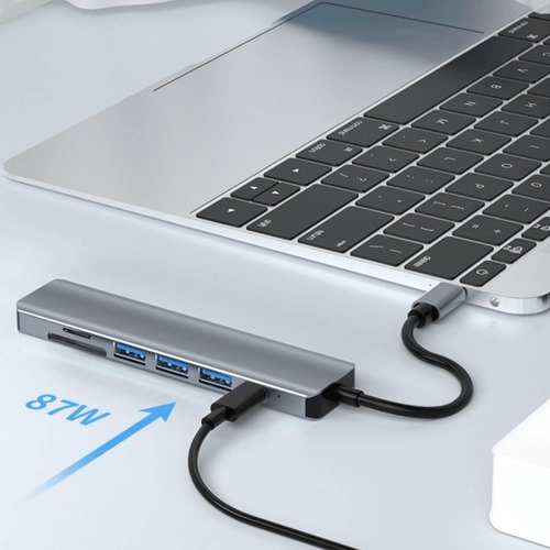 ADAPTADOR 7 EN 1 ENTRADA TIPO C 4K HDMI MAC WINDOWS - 3