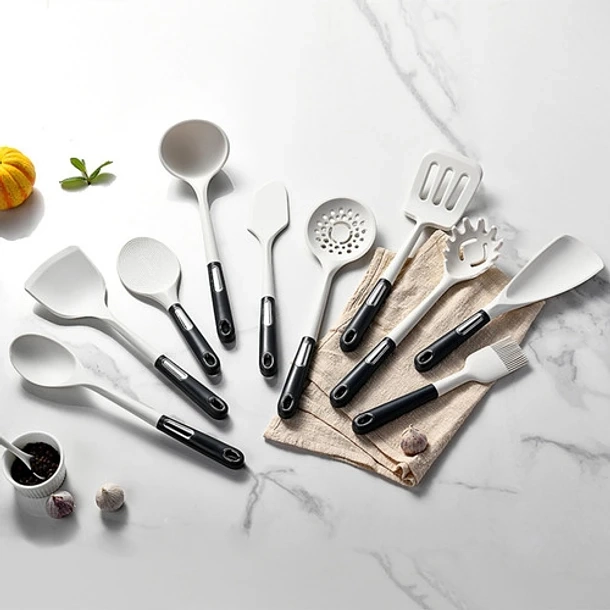 SET UTENSILIOS 13 PIEZAS SILICONA ANTIADHERENTE CUCHARONES - 4