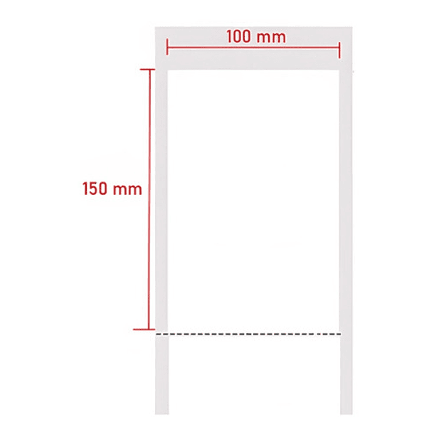PACK X10000 ETIQUETAS AUTOADHESIVAS CRUSEC 100X150 PARA ENVÍOS - 3