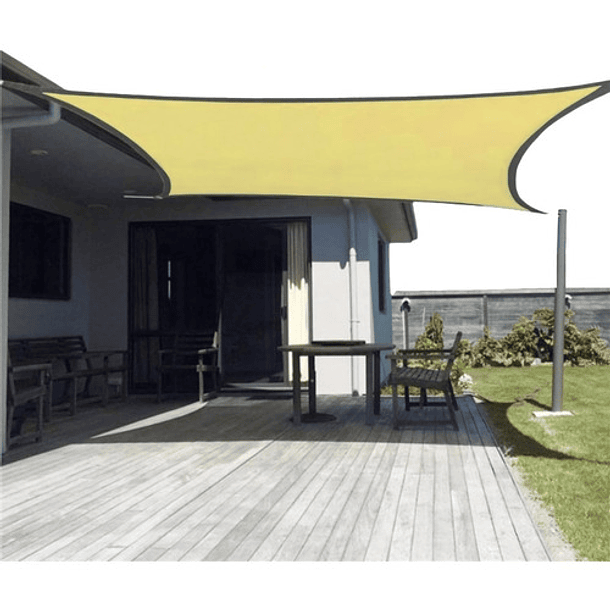 PARASOL IMPERMEABLE 4 ESQUINAS CARPA EXTERIOR ANTI-UV - 4