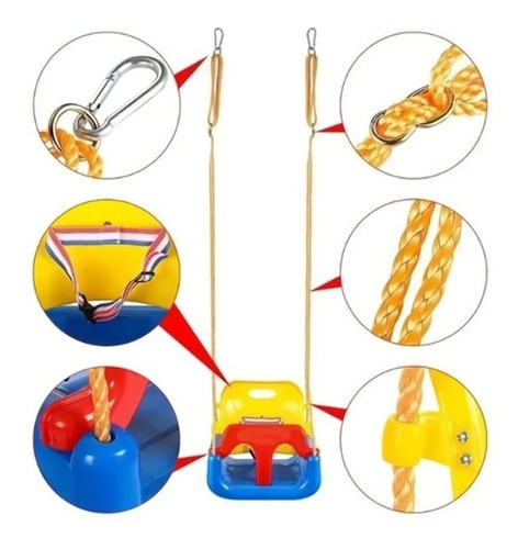 ASIENTO COLUMPIO CRUSEC 4 EN 1 AJUSTABLE PORTÁTIL NIÑOS BEBÉ - 5