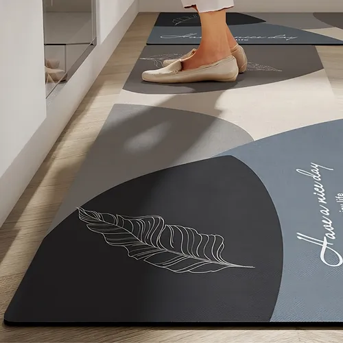 SET 2 ALFOMBRA CRUSEC ALFOMELEGANTE COCINA ELEGANTE ENTRADA PISO ANTIDESLIZANTE 50 X 140 CM - 2