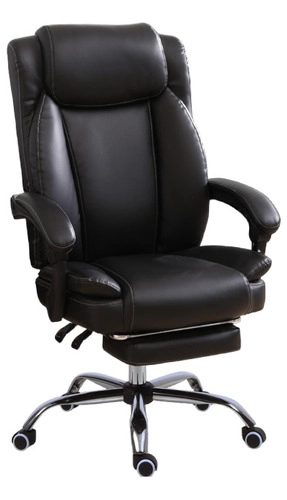SILLA CRUSEC OSAKA NEGRO PC CUERO BOSS OFICINA - 1