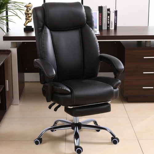 SILLA CRUSEC OSAKA NEGRO PC CUERO BOSS OFICINA - 2