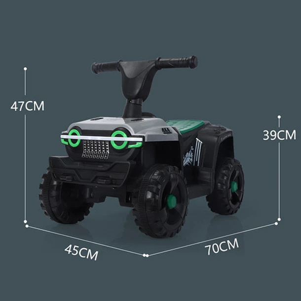 VEHICULO CRUSEC JEEP TODOTERRENO PARA NIÑOS CON VARILLA DE EMPUJE - 3
