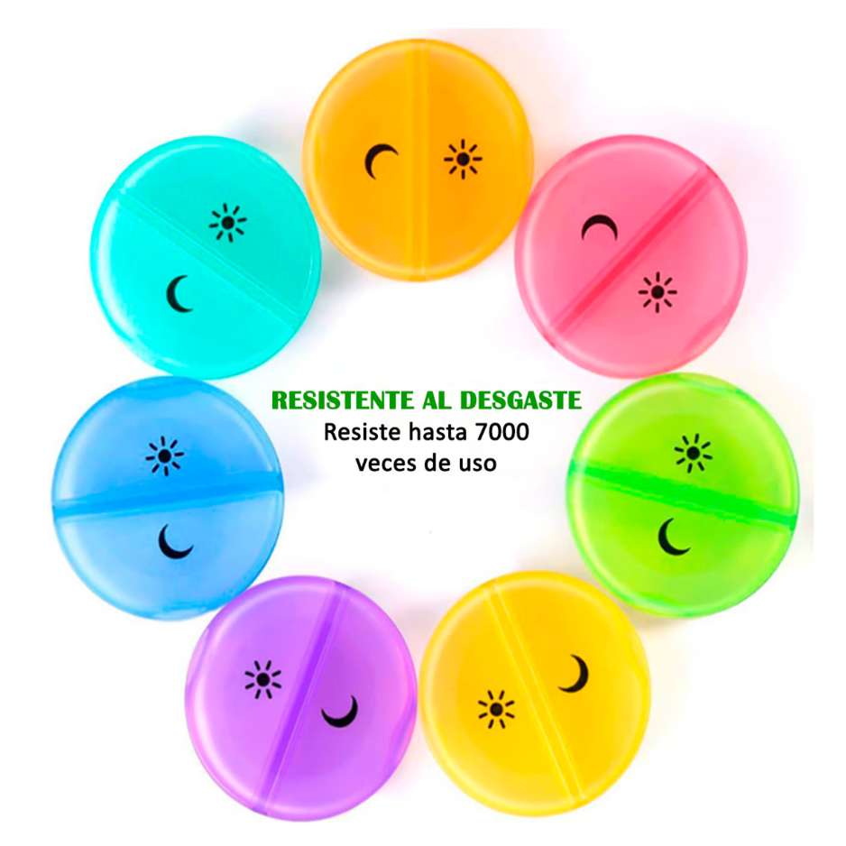 MINI PASTILLERO ORGANIZADOR SEMANAL DIA Y NOCHE - 3