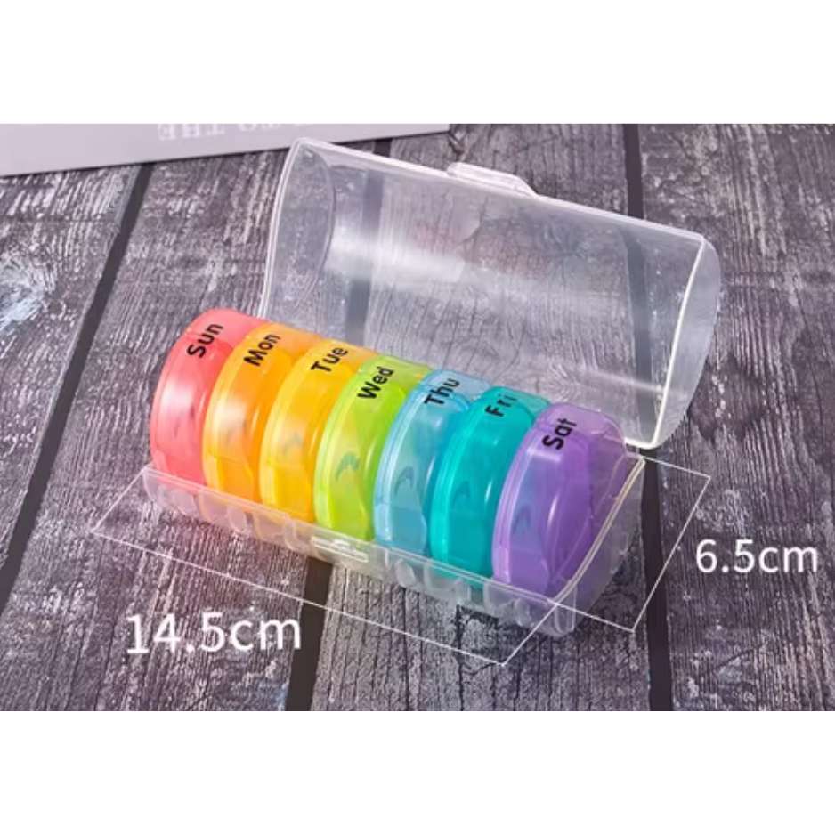 MINI PASTILLERO ORGANIZADOR SEMANAL DIA Y NOCHE - 4