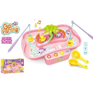 JUGUETES DE PESCA CON ILUMINACIÓN Y MÚSICA PARA NIÑOS NIÑAS - 1