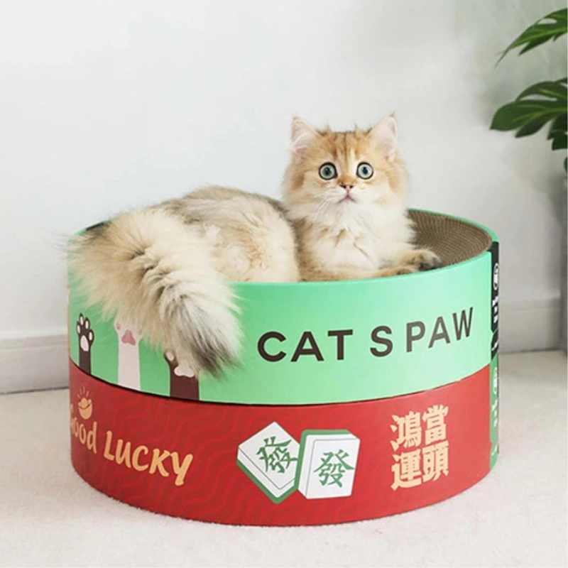 CAMA RASCADORA ALMOHADILLA PARA GATOS MASCOTAS 41 CM - 4