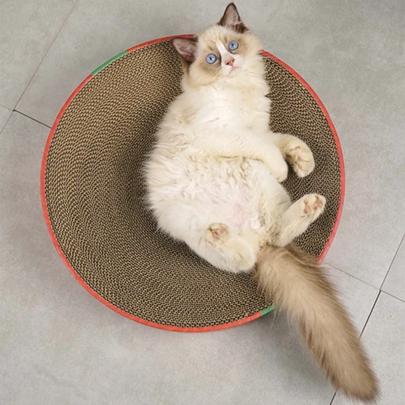 CAMA RASCADORA ALMOHADILLA PARA GATOS MASCOTAS 41 CM - 5