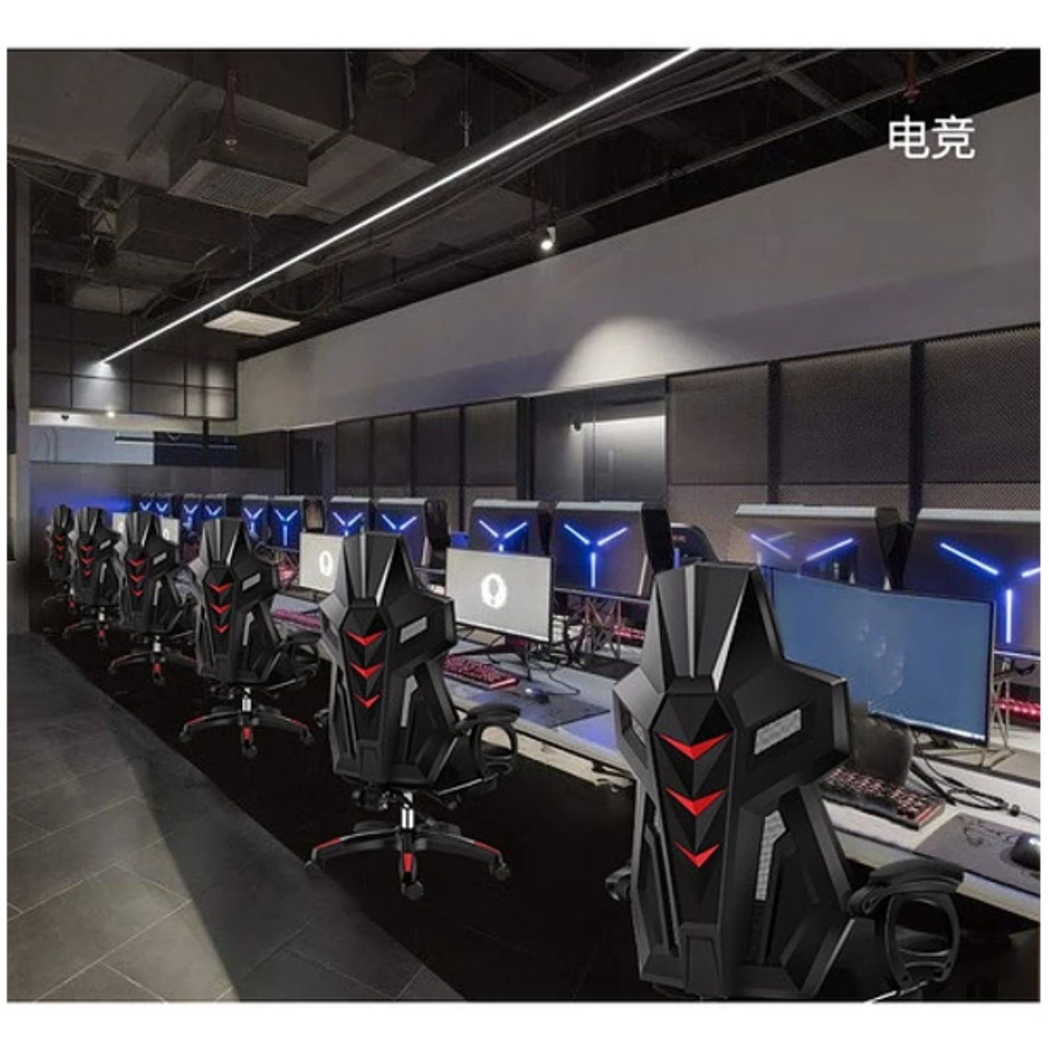 SILLA GAMER RECLINABLE CON REPOSAPIÉS MODERNA ERGONÓMICA - 5