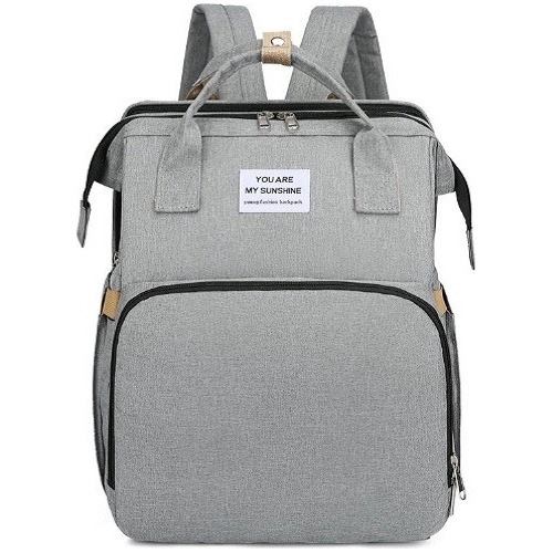 Bolso Mochila Cuna Plegable Impermeable Multifuncional - 2
