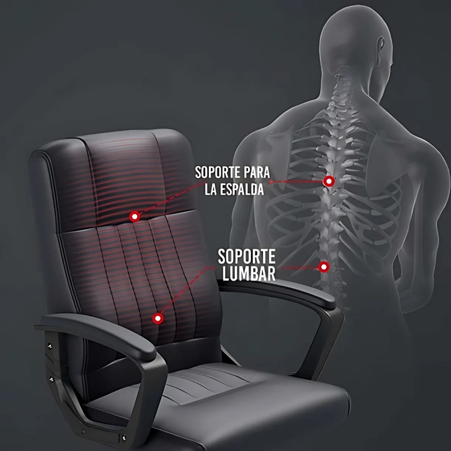 Silla 360 De Oficina U Hogar Ejecutivo Giratoria - 5