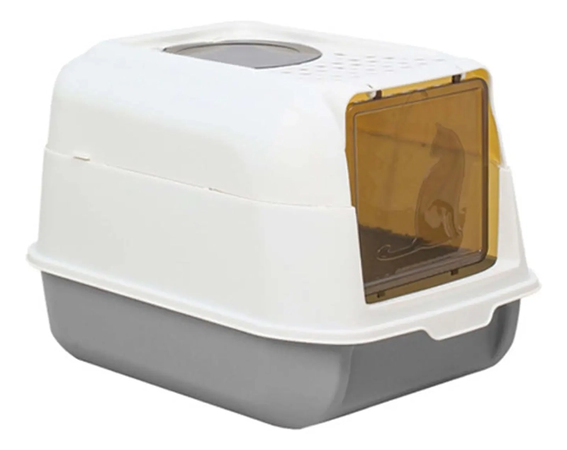 CAJA ARENERO CERRADO ANTISALPICADURAS SANITARIA PARA GATO - 3