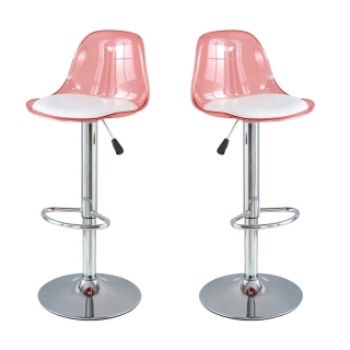 SILLAS BAR CRUSEC PACK 2 BARRA MOSTRADOR GIRATORIA CON REPOSAPIES - 1