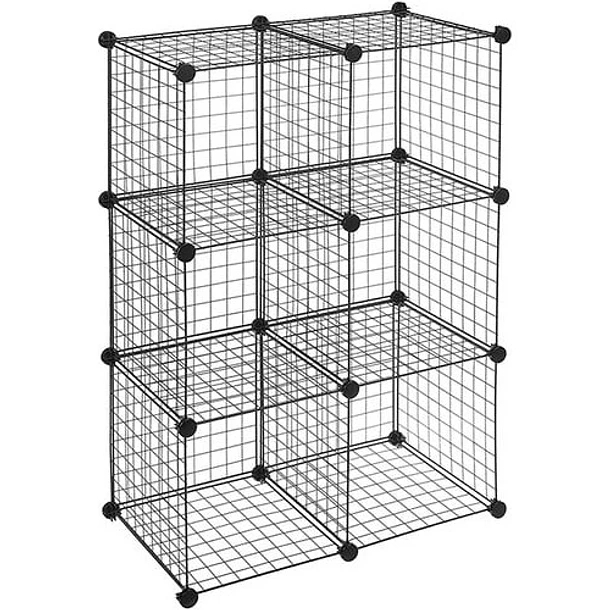 ORGANIZADOR ALMACENAMIENTO DE 6 CUBOS DE HIERRO ARMABLE - 1