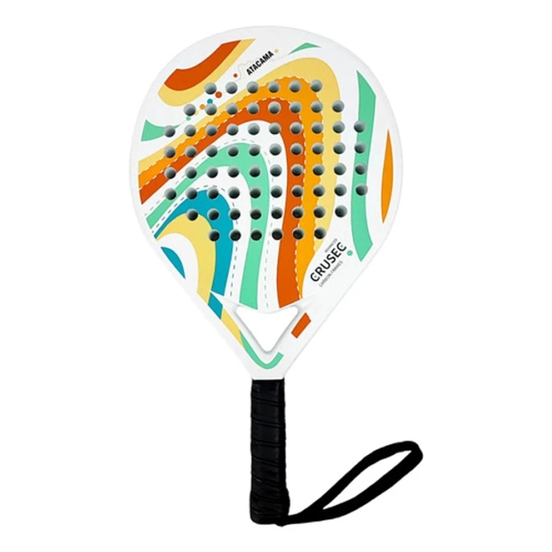 PALA PADEL CRUSEC FIBRA DE CARBONO 38MM CON BOLSO DEPORTE PLAYA - 2