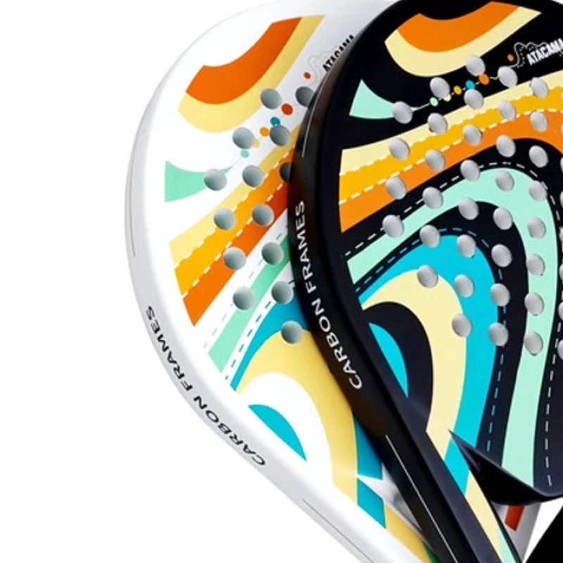 PALA PADEL CRUSEC FIBRA DE CARBONO 38MM CON BOLSO DEPORTE PLAYA - 3