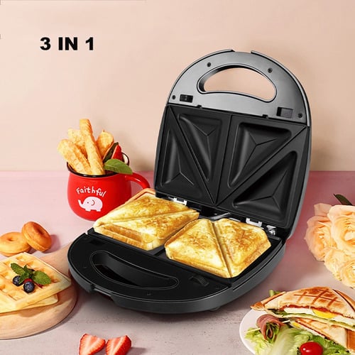 SANDWICHERA CRUSEC 3 EN 1 MULTIUSO DESAYUNO, TOSTADAS, WAFFLES - 5