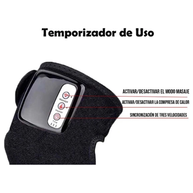RODILLERAS CRUSEC CALEFACCIÓN COMPRESA MASAJEADOR MULTIUSO - 3