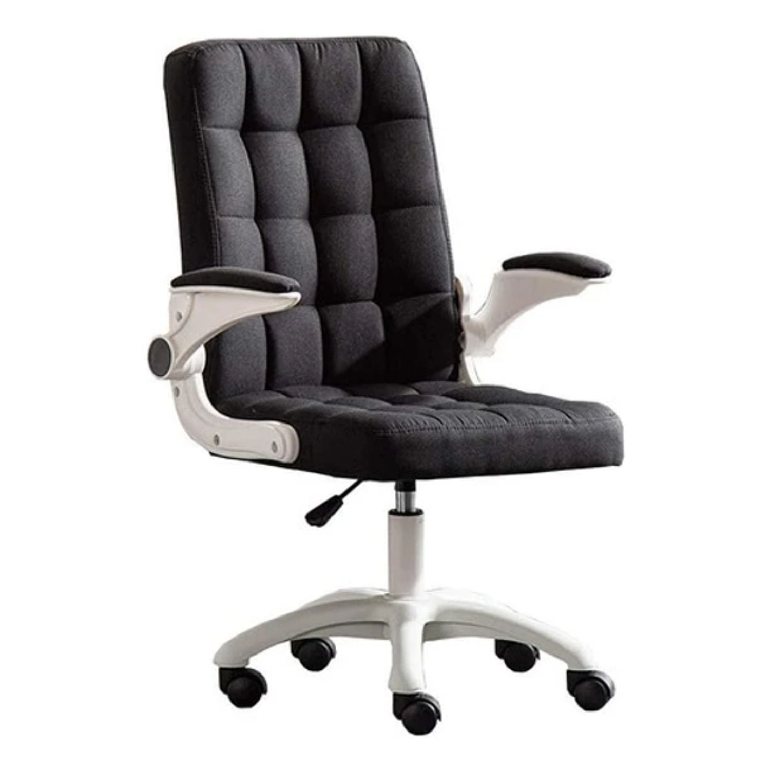 SILLA OFICINA CRUSEC NEGRO ALTURA CON AJUSTABLE Y RUEDAS - 2