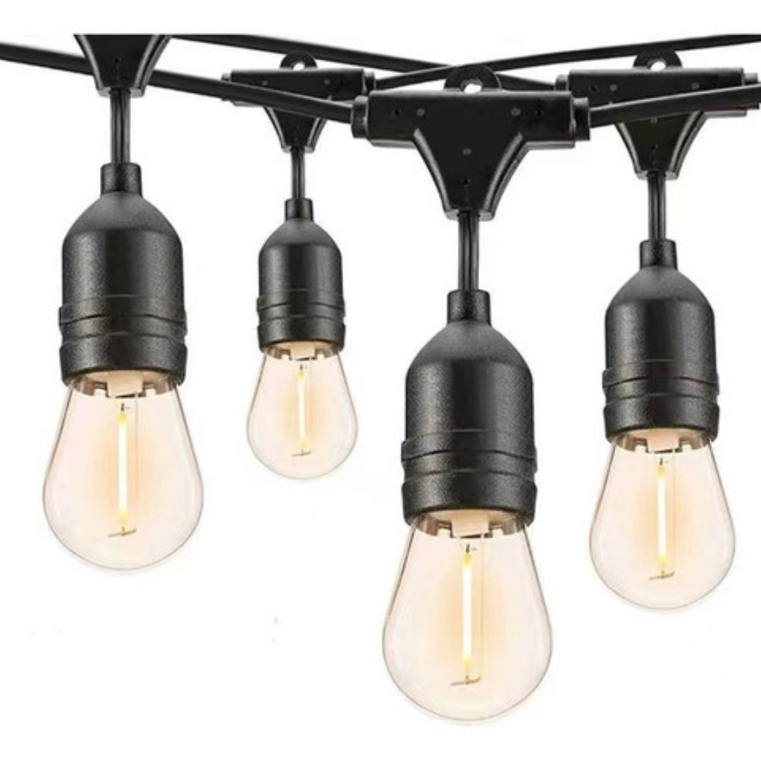 GUIRNALDA 20 AMPOLLETAS LUCES LED 10 METROS IMPERMEABLES - 1