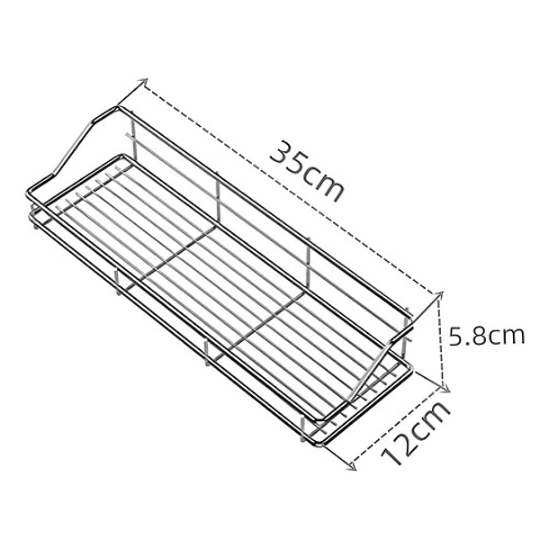 ORGANIZADOR CRUSEC DUCHA EXTRAÍBLE ESTANTE MULTIFUNCIONAL - 4