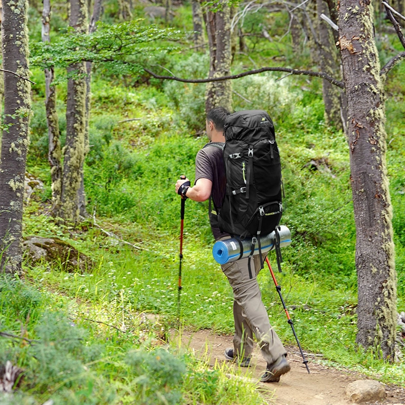 MOCHILA DE SENDERISMO 65L MONTAÑISMO IMPERMEABLE Y LIVIANA - 6
