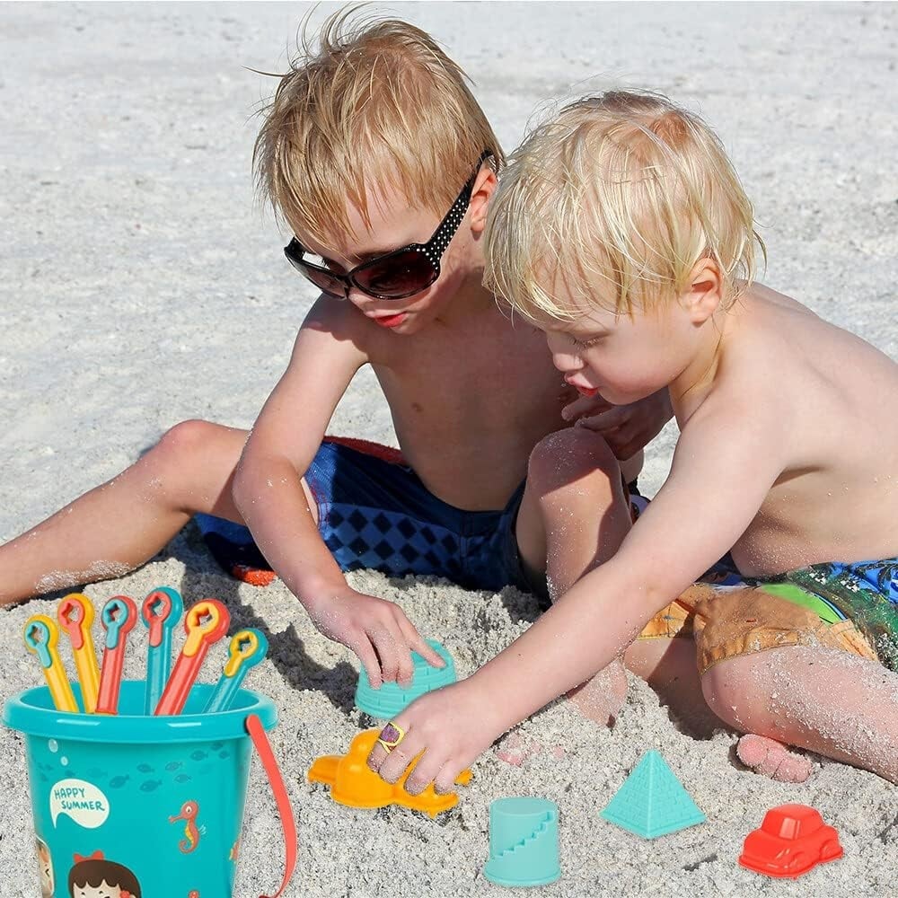 JUGUETE DE PLAYA ARENA PARA NIÑOS 18 PIEZAS RESISTENTE - 3